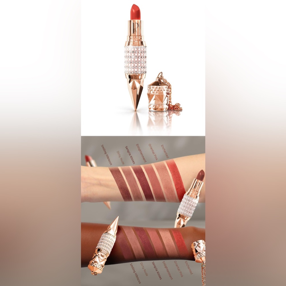 DIAMONDLIP06 Enchanted Prestige Diamond Rose Shiny Lipstick MSRP $180